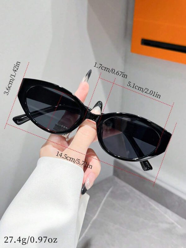 1 paire/3 paires de lunettes de soleil unisexes à monture en forme d'œil de chat noires, polyvalentes. Conviennent pour les festivals de musique électronique, les voyages, les vacances, le style sportif, la conduite, les festivals, la plage, avec protection UV. Idéales pour les sorties en famille, le golf, la randonnée, les accessoires d'été, les tenues élégantes, le style de rue, les sports, les fêtes, la pêche, les activités de plein air, les vacances, avec protection solaire. – Image 7