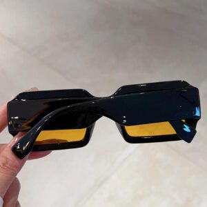1 paire de mode bohème avec monture géométrique pour femmes. Accessoires de plage, de vacances, de voyage et de tenues d'extérieur pour l'automne/hiver.