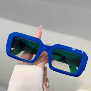1 paire de mode bohème avec monture géométrique pour femmes. Accessoires de plage, de vacances, de voyage et de tenues d'extérieur pour l'automne/hiver.