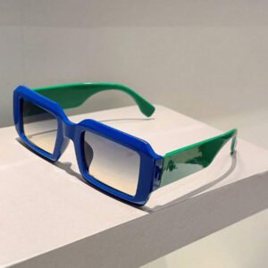 1 paire de mode bohème avec monture géométrique pour femmes. Accessoires de plage, de vacances, de voyage et de tenues d'extérieur pour l'automne/hiver.