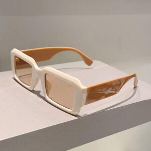1 paire de mode bohème avec monture géométrique pour femmes. Accessoires de plage, de vacances, de voyage et de tenues d'extérieur pour l'automne/hiver.