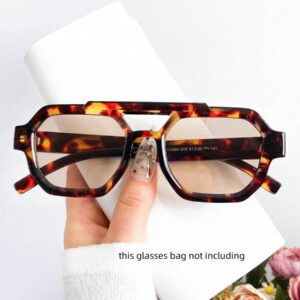 Nouveaux verres de mode carrés rétro à double lentille pour femmes et hommes, avec des lentilles océaniques, convenant pour le port quotidien. Accessoires de plage pour femmes, de base, tenues d'automne-hiver pour femmes, tenues d'affaires décontractées, cadeaux pour les vacances d'été à la plage, l'extérieur, les voyages