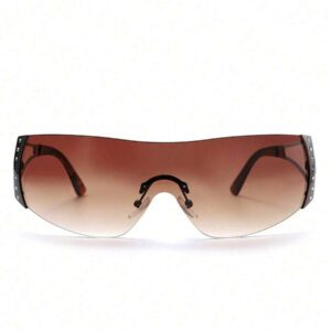 1 pièce Lunettes de mode futuristes Y2K à grand cadre, à la mode et high-tech, personnalisées. Parfait pour le Y2K Fest, les festivals de musique, l'été, la plage, les vacances, l'extérieur et les voyages.