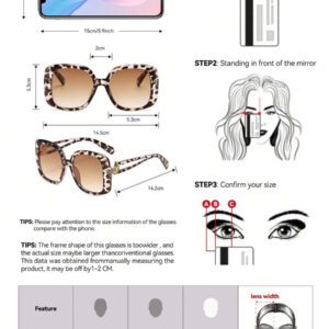 Lunettes de soleil vintage à grand cadre carré en plastique, monture de mode classique pour les sorties en extérieur, les voyages, la plage et les vacances. Protection UV élégante et à la mode pour les sorties en famille, les vacances d'été, la plage, les voyages et les loisirs en extérieur.