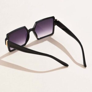 1 pièce Lunettes de mode femme à monture carrée en plastique, style ombré rétro européen et américain, minimaliste de luxe, pour une utilisation quotidienne, les sorties, les vacances. Convient pour la photographie de rue, les fêtes, les vacances à la plage, l'extérieur et les voyages.