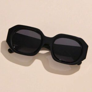 1 pièce vintage unisexes à gros cadre polygonal simples et décontractées, accessoires de mode pour femmes. Idéal pour les extérieurs, les voyages, les vacances à la plage. Basiques pour les tenues d'automne/hiver, casual business. Cadeaux pour l'été, les vacances à la plage, les sorties.