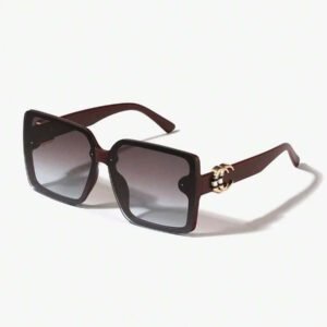 2 pièces Lunettes vintage rétro pour femmes avec cadre carré en métal décoratif, à la mode, conviennent pour les sorties et les cadeaux, nouvelles arrivées de printemps
