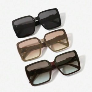 2 pièces Lunettes vintage rétro pour femmes avec cadre carré en métal décoratif, à la mode, conviennent pour les sorties et les cadeaux, nouvelles arrivées de printemps