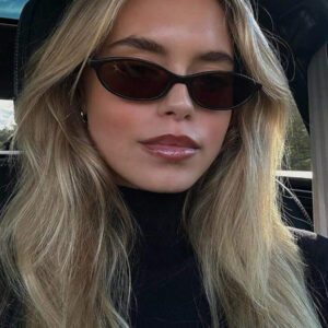 1 pièce Lunettes de mode à monture carrée, & lunettes de mode polyvalentes et haut de gamme pour femmes avec design de lettres, style élégant à monture carrée surdimensionnée