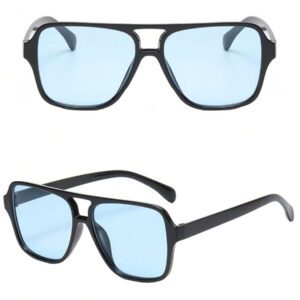 1 paire de lunettes de soleil aviateur rétro à grande monture unisexes, design mode décontracté convenant aux vacances, voyages, sports, conduite, festivals, sorties, accessoires d'été, vacances, voyages en famille, protection UV, golf, randonnée, tenue élégante, style de rue, activités de plein air, pêche, protection solaire, ombrage pour les sorties, vacances à la plage et à , cadeau pour la famille et les amis