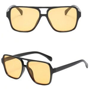 1 paire de lunettes de soleil aviateur rétro à grande monture unisexes, design mode décontracté convenant aux vacances, voyages, sports, conduite, festivals, sorties, accessoires d'été, vacances, voyages en famille, protection UV, golf, randonnée, tenue élégante, style de rue, activités de plein air, pêche, protection solaire, ombrage pour les sorties, vacances à la plage et à , cadeau pour la famille et les amis