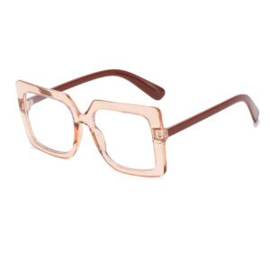 Accessoires de lunettes carrées transparentes, accessoires de lunettes pour femmes