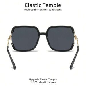 Lunettes de soleil pour femmes RIVSAR, avec un grand cadre métallique et une branche en forme de serpent. Des lunettes de soleil pour l'extérieur, la conduite, le vélo, la pêche pour les vacances d'été à la plage, l'extérieur et les voyages.