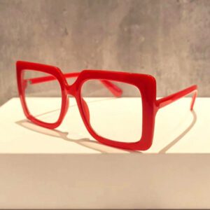 Accessoires de lunettes carrées transparentes, accessoires de lunettes pour femmes