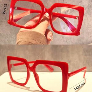 Accessoires de lunettes carrées transparentes, accessoires de lunettes pour femmes