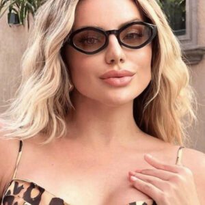 1 pièce Lunettes de mode polygonales personnalisées, style de rue