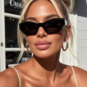 1/3/4 paires de lunettes de soleil unisexes de style coréen chic, forme d'œil de chat noires et polygonales, polyvalentes et . Conviennent pour une tenue élégante, les voyages, les sports, la conduite, les tenues de vacances, la plage, les festivals de musique, les sorties, les accessoires d'été, les vacances, les sorties en famille, avec protection UV. Idéales pour le golf, la randonnée, le style de rue, les sports, les fêtes, les activités de plein air, la pêche, les vacances, la protection solaire.