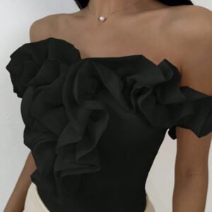 Aloruh Combinaison élégante dos-nu en tulle en une seule pièce, convient pour le mariage, les trajets, les rendez-vous, les vacances