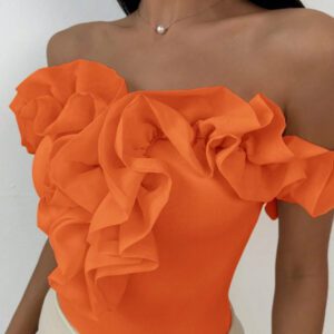Aloruh Combinaison élégante dos-nu en tulle en une seule pièce, convient pour le mariage, les trajets, les rendez-vous, les vacances