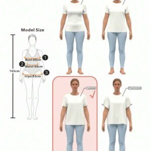 VaVaBold T-shirt ample à épaules tombantes avec imprimé lettrage. Hauts graphiques pour femmes