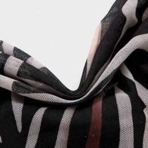 Sexy Elegant Plunging Neckline Slim Fit Maxi Dress With Zebra Print, Feminine Elegant, Suitable For Vacation & Daily Wear
