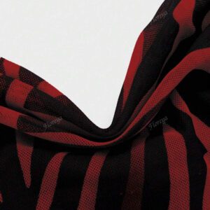 Sexy Elegant Plunging Neckline Slim Fit Maxi Dress With Zebra Print, Feminine Elegant, Suitable For Vacation & Daily Wear