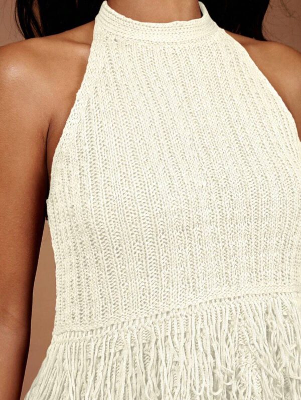 COSMINA Women Sleeveless Solid Color Knitted Top, Fashionable For Summer – Image 15