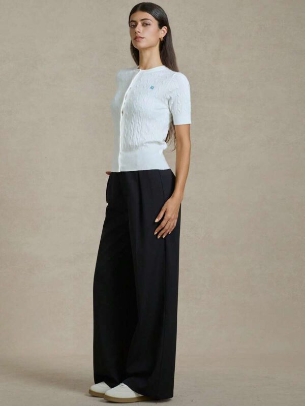 Briarwyn Femmes Été Décontracté Manches Courtes Tricot Top Vacances Décontracté Professionnel Femme 4 Juillet Aéroport – Image 5