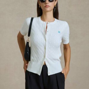 Briarwyn Femmes Été Décontracté Manches Courtes Tricot Top Vacances Décontracté Professionnel Femme 4 Juillet Aéroport