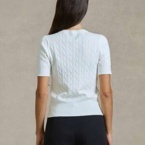 Briarwyn Femmes Été Décontracté Manches Courtes Tricot Top Vacances Décontracté Professionnel Femme 4 Juillet Aéroport