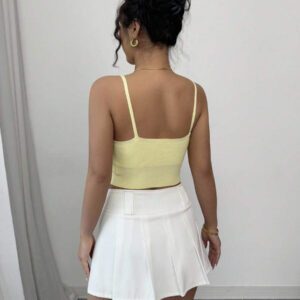 SHEIN Tall Débardeur tricoté slim fit à fleurs brodées