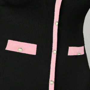 SHEIN SXY Nouvelle arrivée Robe pull moulante sexy et élégante dans le style français noir pour femmes