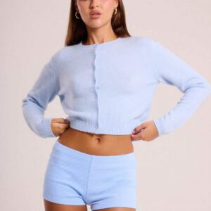 MUSERA Cardigan long boutonné en tricot à manches longues
