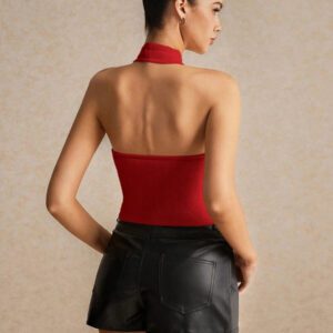 Poéselle Gilet sans manches beige pour femmes, col en V, détail de boutons avec poches, vêtements d'été et d'automne pour femmes, essentiel chic sans effort, bon chic bon genre, Top décontracté élégant, Bridgerton