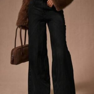 MUSERA Jeans ample à coutures, style décontracté mignon pour le printemps, l'été, les concerts, l'automne et l'hiver, à porter au quotidien