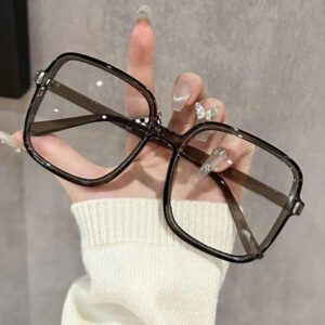 1pc/3pcs Women Classy Aesthetic Modern Simple Style Technological Casual Style Clear Glasses For Office Reading Daily Life Accessories Glasses Accessories For Women