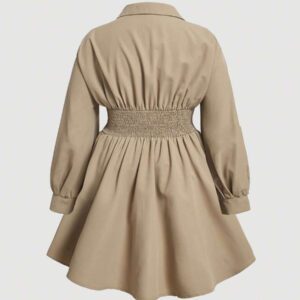 SHEIN MOD Plus Drop Shoulder Fold Pleated Detail Dress,Graduation Dress