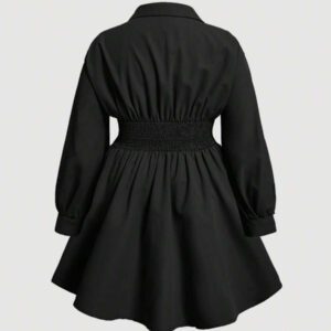 SHEIN MOD Plus Drop Shoulder Fold Pleated Detail Dress,Graduation Dress