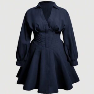 SHEIN MOD Plus Drop Shoulder Fold Pleated Detail Dress,Graduation Dress