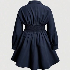 SHEIN MOD Plus Drop Shoulder Fold Pleated Detail Dress,Graduation Dress