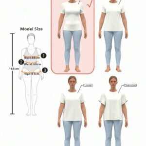 SHEIN EZwear T-shirt D'été Blanc À Encolure Carrée Et Couture Avant