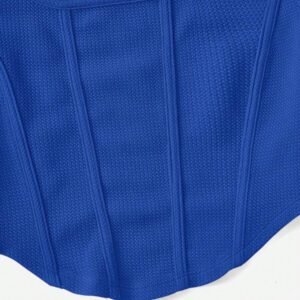 SHEIN EZwear T-shirt D'été Blanc À Encolure Carrée Et Couture Avant