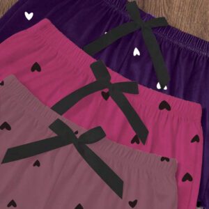 Dream Adore 3pcs/Set Heart Printed Camisole & Shorts Pajama Set Womens Pajama Set Heart Print Pajama Set Camisole And Shorts Pajama Set Cute Pajama Set Lounge Set