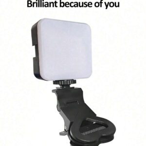 Portable Selfie Light Video Conference Lighting With Clip For Phone Camera, Clip On LED Light For Video Conference, 3 Lighting Modes, Rechargeable, Portable, Suitable For Laptops/Phones/Tablets/Zoom Call/Makeup Suitable For Selfies And Live Streaming, Portable Light