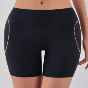 Seamless Padded Shapewear Panties For Women, Butt & Hip Enhancement, Firm Tummy Control, Thin Silky Ice Fiber With Teardrop Foam Pad