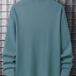 Manfinity Homme Homme T-shirt 2 en 1 unicolore en maille gaufrée