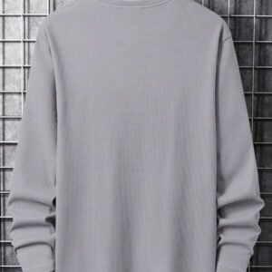 Manfinity Homme Homme T-shirt 2 en 1 unicolore en maille gaufrée