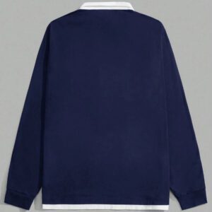 SWAVVY Homme Polo À Applique Lettre 2 en 1
