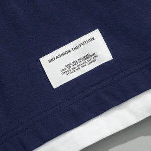 SWAVVY Homme Polo À Applique Lettre 2 en 1