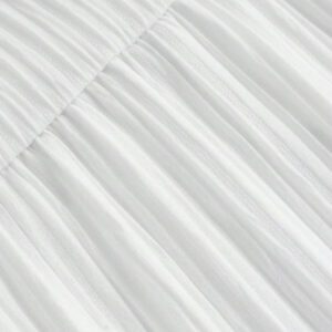 SHEIN MOD Jupe décontractée de style vacances avec cordon de serrage à la taille, en tissu maille multicouche. Jupe évasée pour femmes, convient pour les vacances d'été